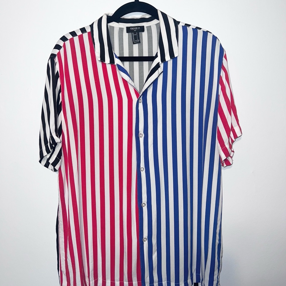 Forever 21 Stripe Button Up - image 1